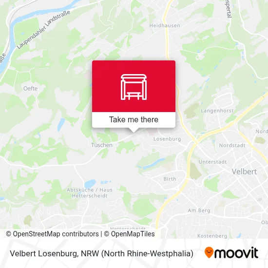 Velbert Losenburg map