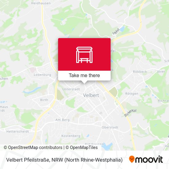Карта Velbert Pfeilstraße