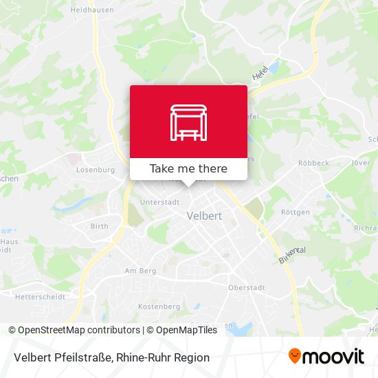 Velbert Pfeilstraße map