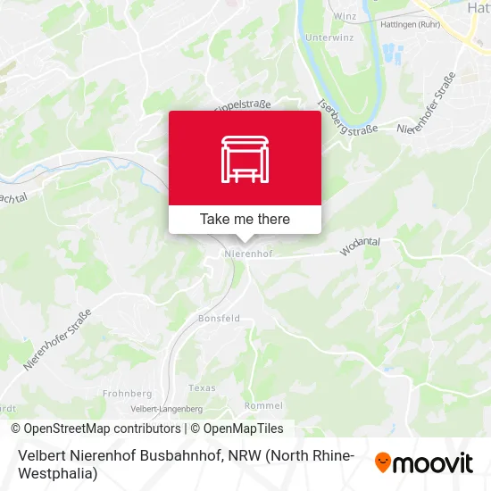 Карта Velbert Nierenhof Busbahnhof
