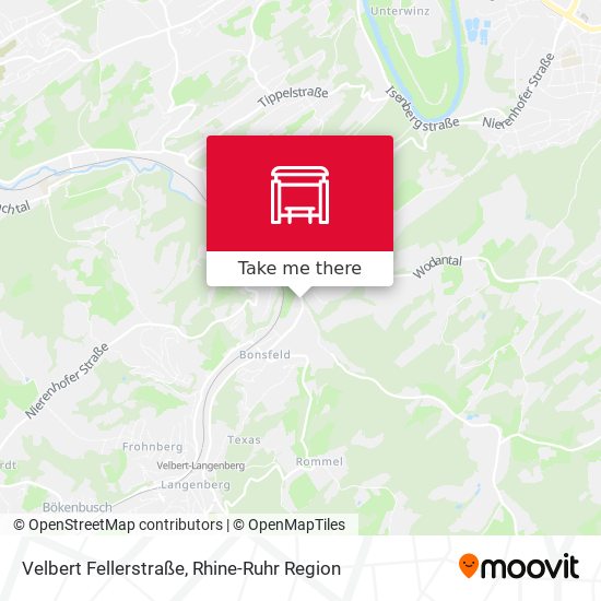 Velbert Fellerstraße map
