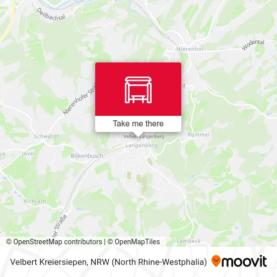 Velbert Kreiersiepen map