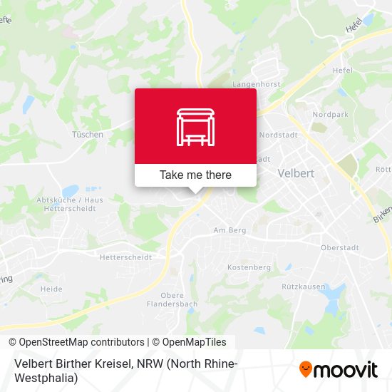Карта Velbert Birther Kreisel