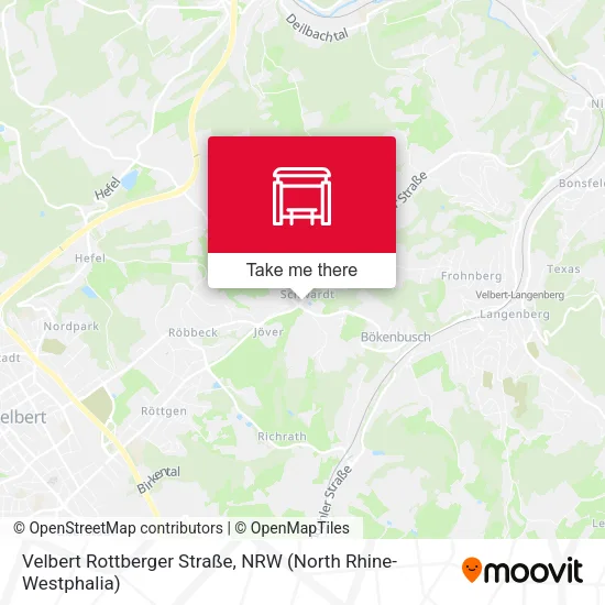 Карта Velbert Rottberger Straße