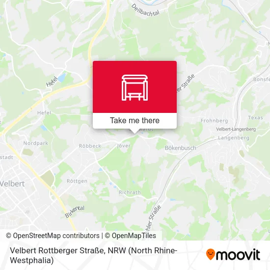 Карта Velbert Rottberger Straße