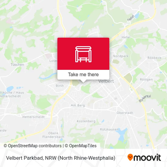 Карта Velbert Parkbad