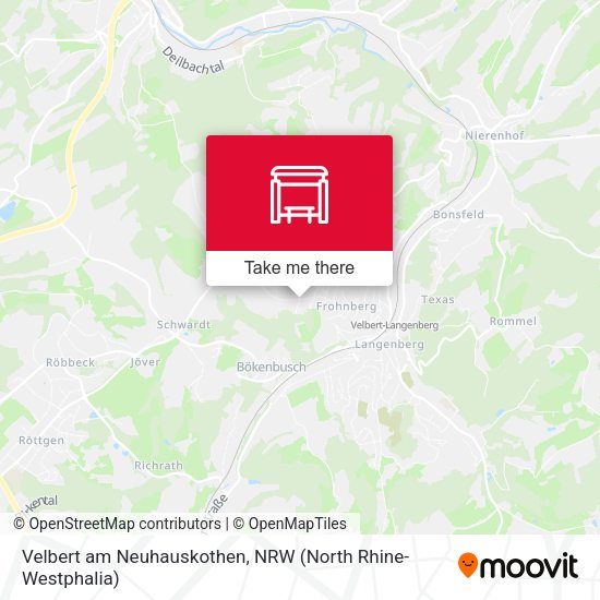 Карта Velbert am Neuhauskothen