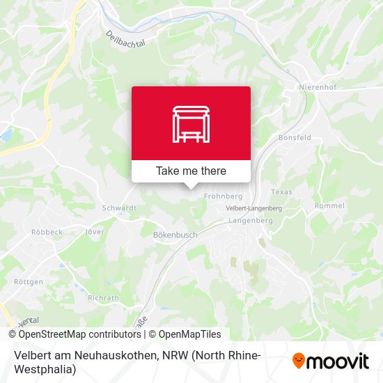 Карта Velbert am Neuhauskothen