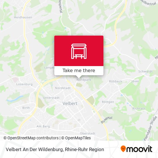 Velbert An Der Wildenburg map
