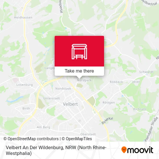 Карта Velbert An Der Wildenburg