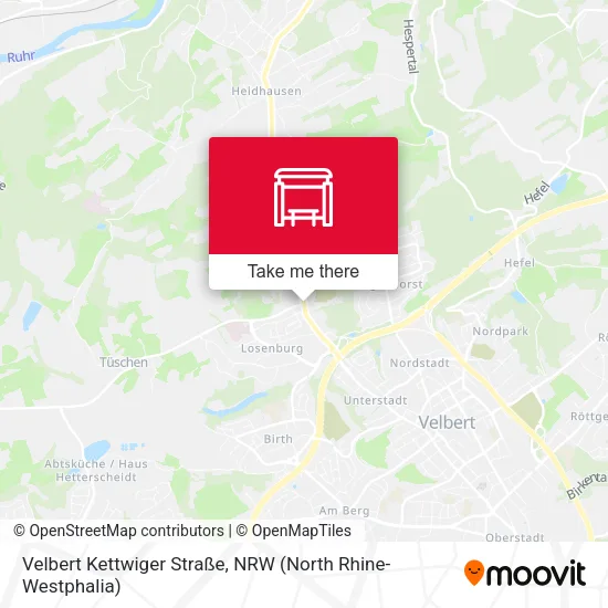 Карта Velbert Kettwiger Straße