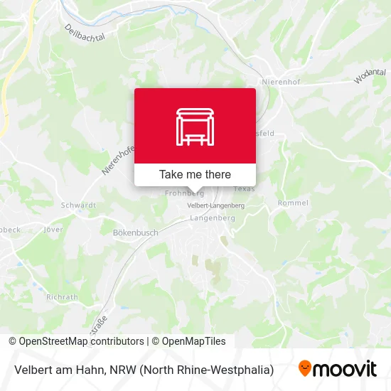 Карта Velbert am Hahn