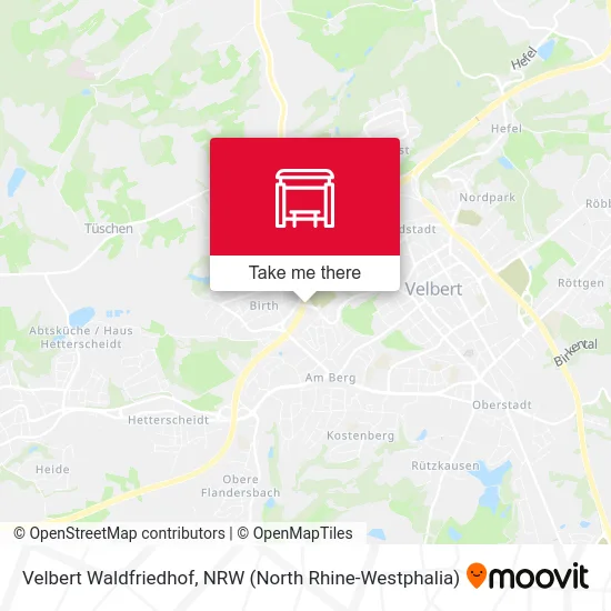 Карта Velbert Waldfriedhof