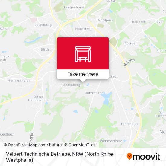 Velbert Technische Betriebe map
