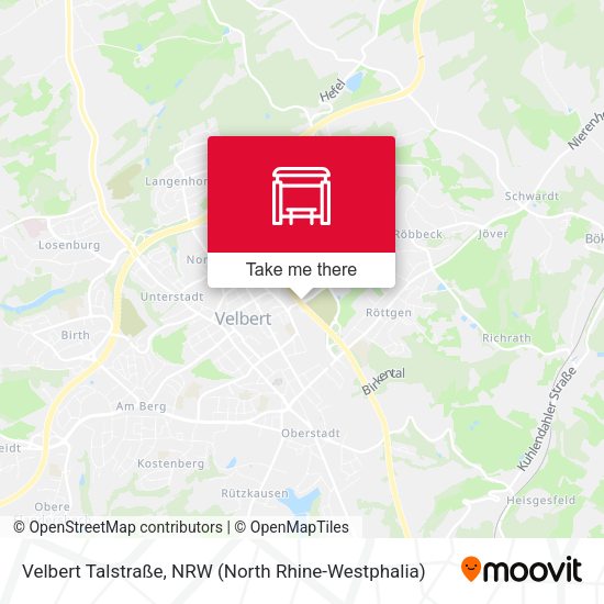 Карта Velbert Talstraße