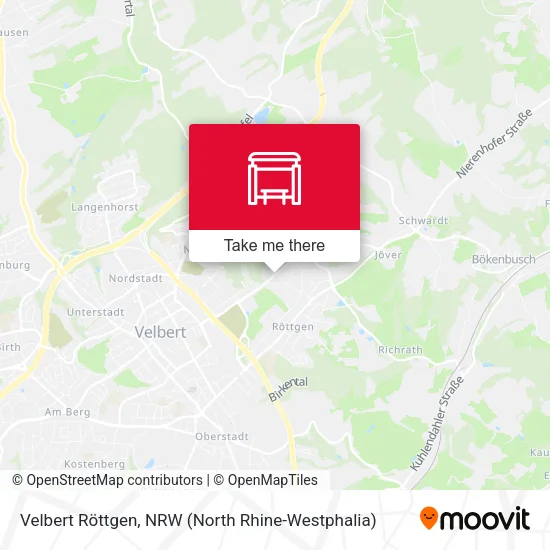 Карта Velbert Röttgen