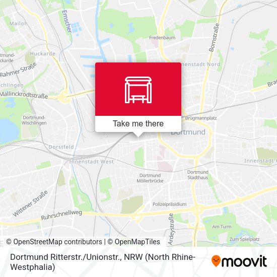 Карта Dortmund Ritterstr./Unionstr.