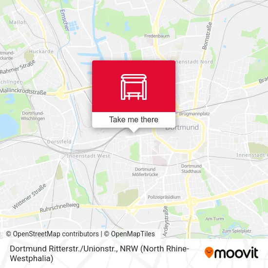 Карта Dortmund Ritterstr./Unionstr.