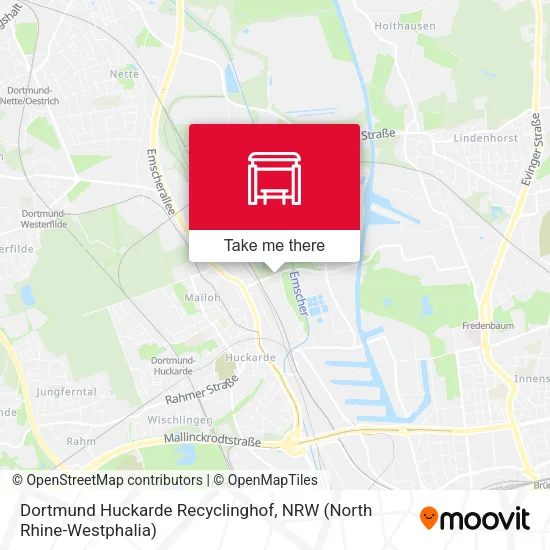 Карта Dortmund Huckarde Recyclinghof
