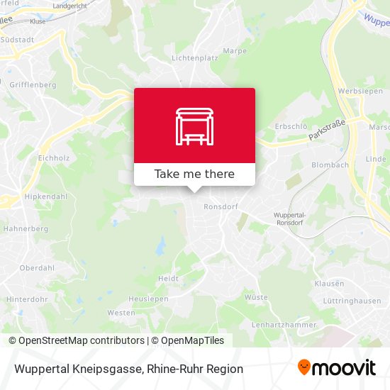 Wuppertal Kneipsgasse map