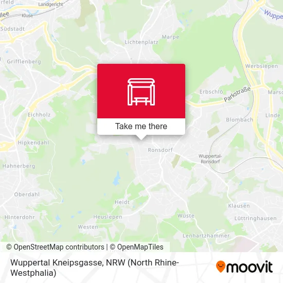 Wuppertal Kneipsgasse map