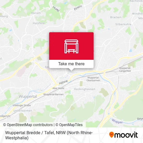 Wuppertal Bredde / Tafel map