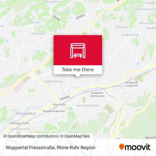 Wuppertal Fresestraße map