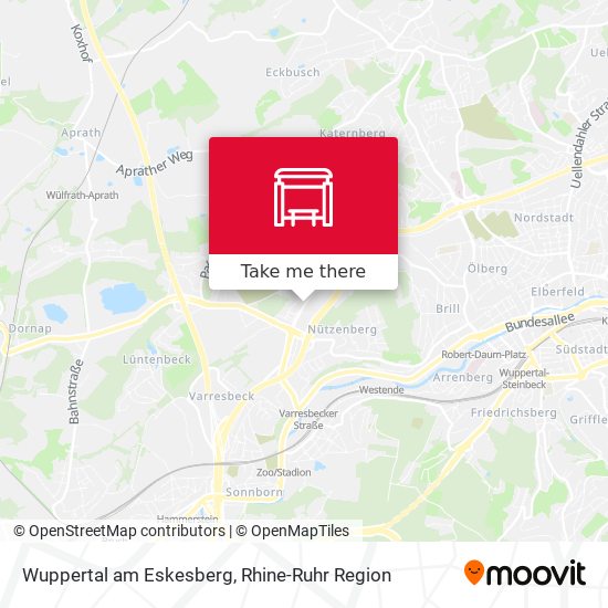 Wuppertal am Eskesberg map
