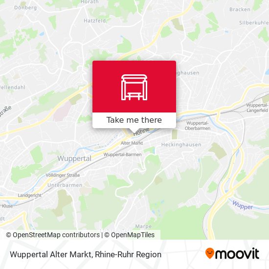 Wuppertal Alter Markt map