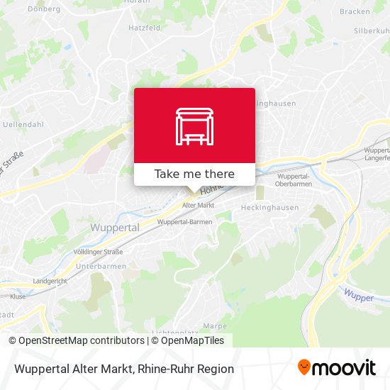 Wuppertal Alter Markt map