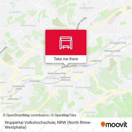 Wuppertal Volkshochschule map