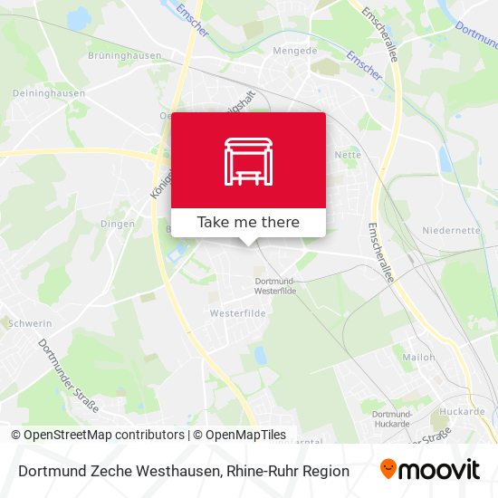 Dortmund Zeche Westhausen map