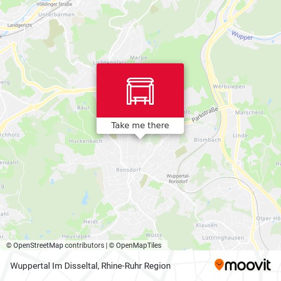 Wuppertal Im Disseltal map