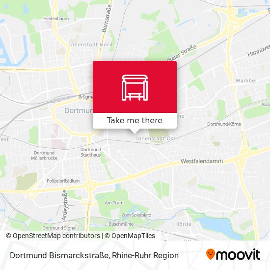 Dortmund Bismarckstraße map