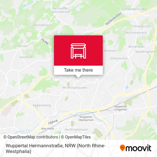 Wuppertal Hermannstraße map