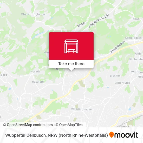 Wuppertal Dellbusch map