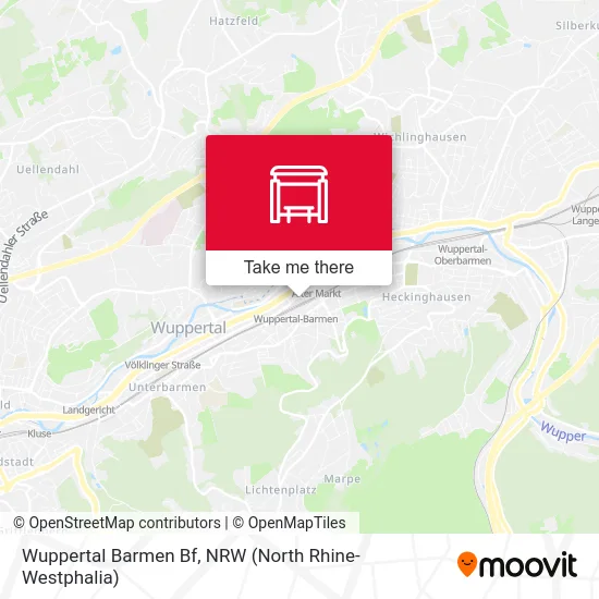 Wuppertal Barmen Bf map