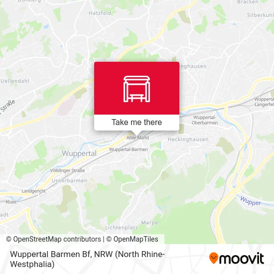 Wuppertal Barmen Bf map