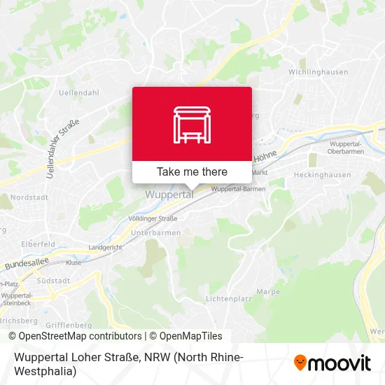 Wuppertal Loher Straße map