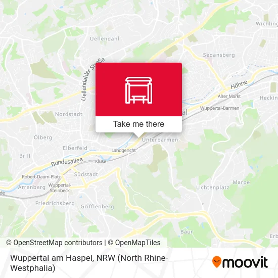 Карта Wuppertal am Haspel