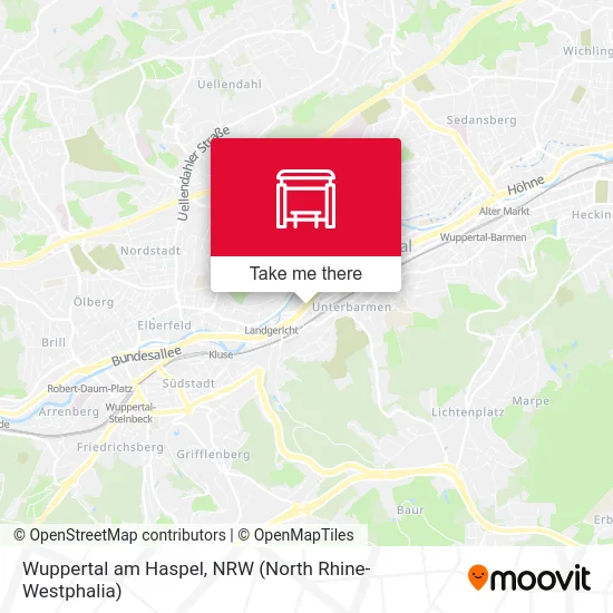 Карта Wuppertal am Haspel