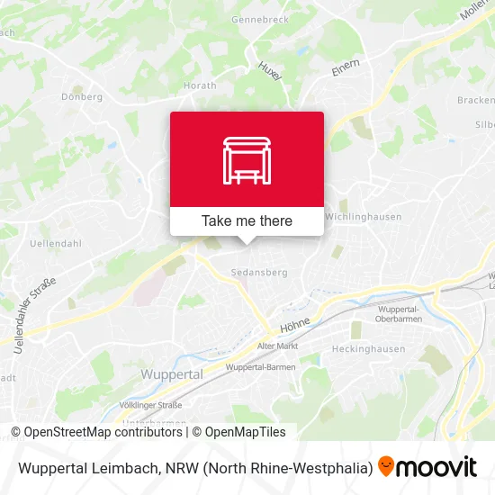 Wuppertal Leimbach map