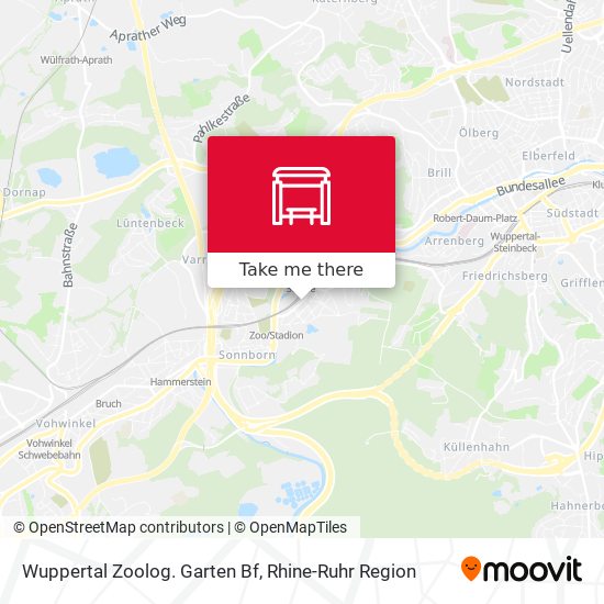 Wuppertal Zoolog. Garten Bf map