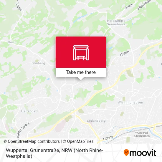 Wuppertal Grunerstraße map
