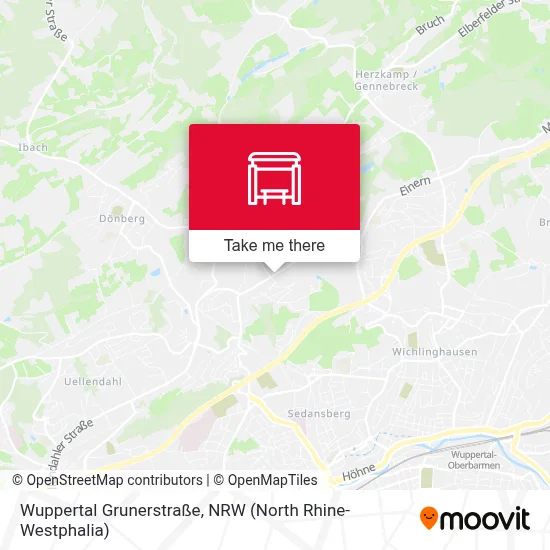 Wuppertal Grunerstraße map