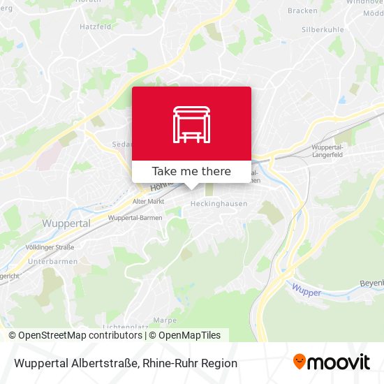 Wuppertal Albertstraße map