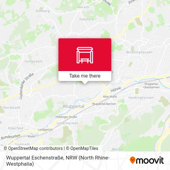 Wuppertal Eschenstraße map