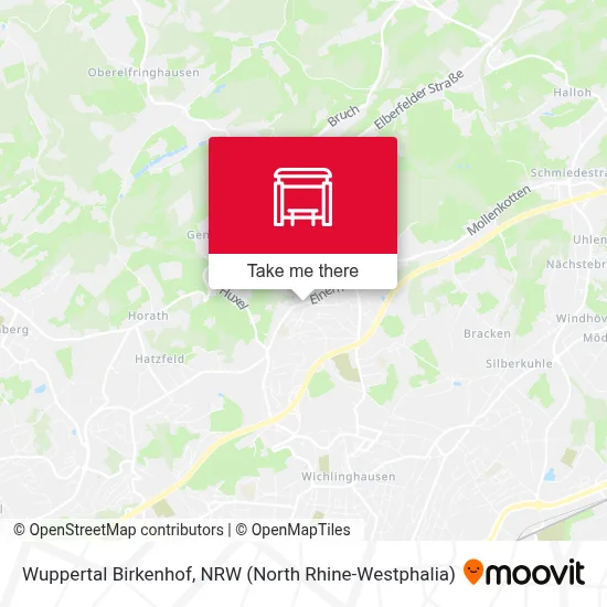 Wuppertal Birkenhof map