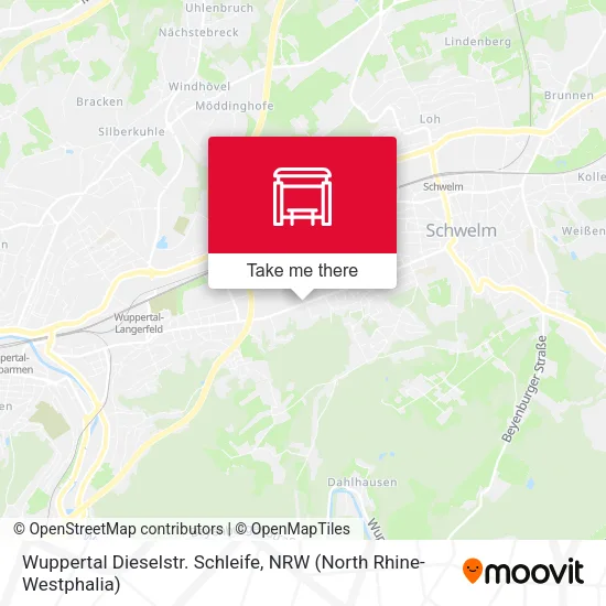 Карта Wuppertal Dieselstr. Schleife