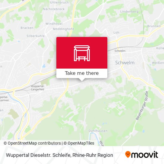 Wuppertal Dieselstr. Schleife map